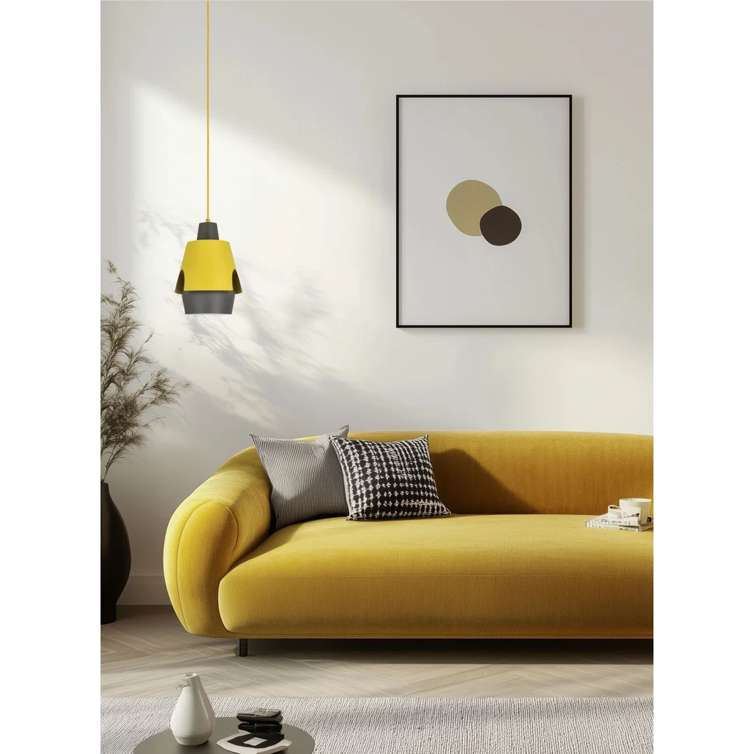 LAMPA WISZĄCA FALUN 1 ŻÓŁTY — zdjęcie 5