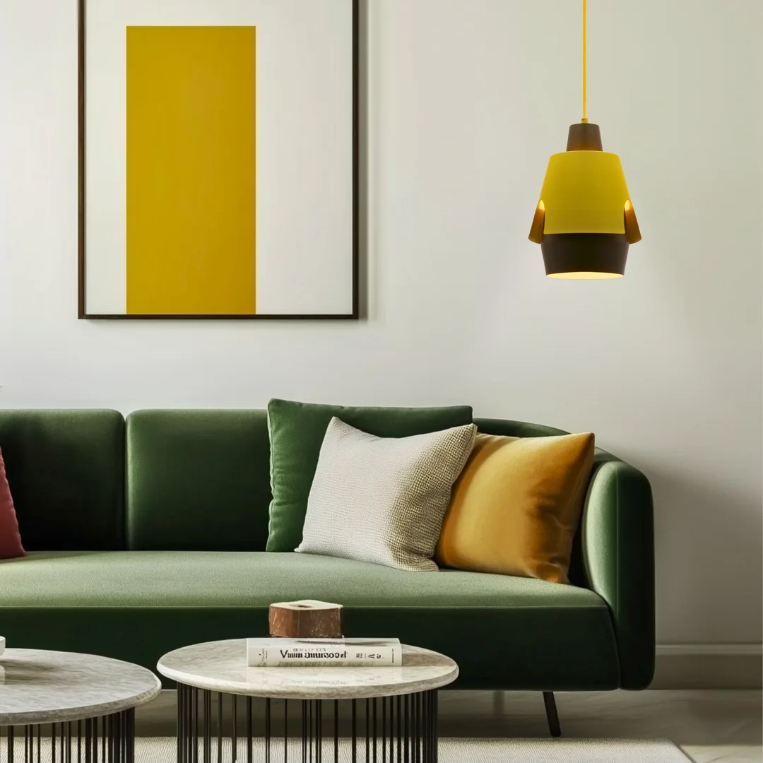 LAMPA WISZĄCA FALUN 1 ŻÓŁTY — zdjęcie 6