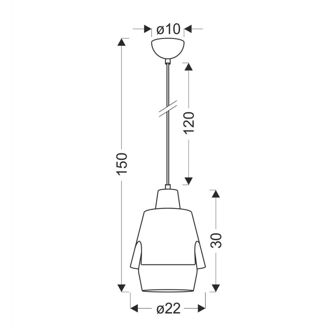 LAMPA WISZĄCA FALUN 1 ŻÓŁTY — zdjęcie 7