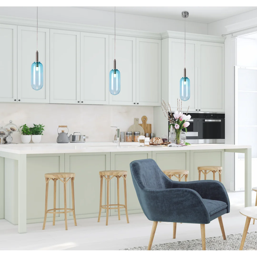 LAMPA WISZĄCA FIUGGI 1 NIEBIESKI — zdjęcie 6