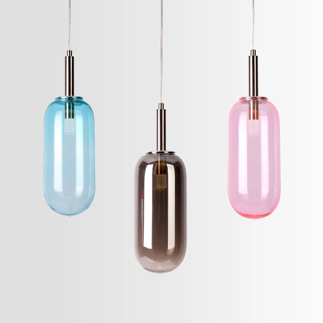 LAMPA WISZĄCA FIUGGI 1 NIEBIESKI — zdjęcie 8