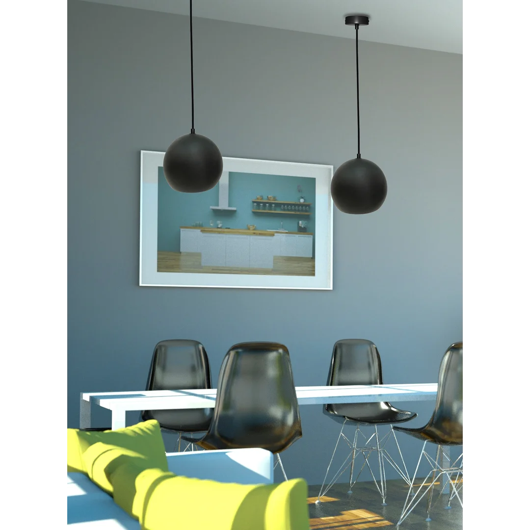 LAMPA WISZĄCA FLEN III 1 CZARNY — zdjęcie 3