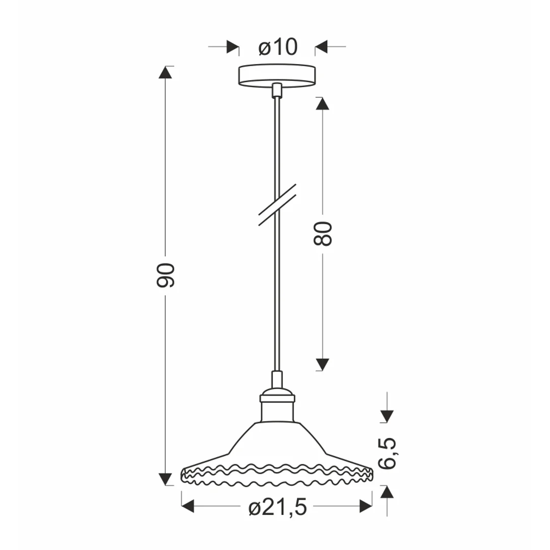 LAMPA WISZĄCA GENEVA 1 BEZBARWNY — zdjęcie 5