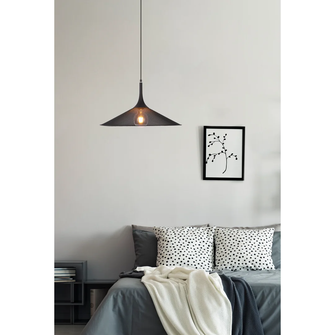 LAMPA WISZACA KIRUNA L 1 CZARNY 110x50x50 — zdjęcie 3