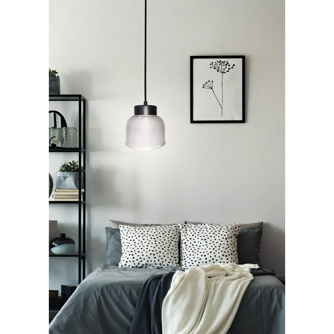 LAMPA WISZĄCA LIVERPOOL I 1 CZARNY 90x14,5x0 — zdjęcie 2