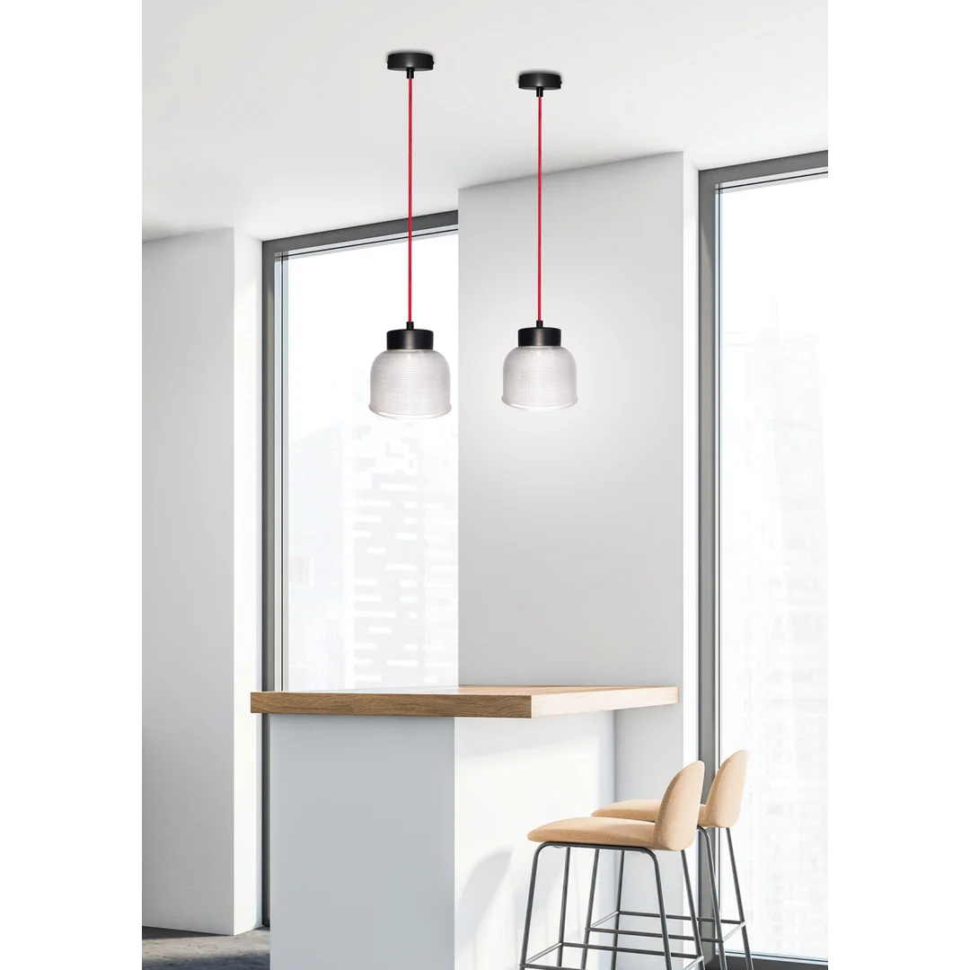 LAMPA WISZĄCA LIVERPOOL I 1 CZERWONY 90x14,5x0 — zdjęcie 3