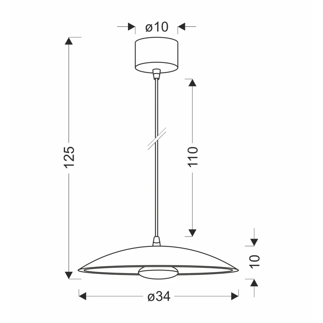 LAMPA WISZĄCA LUND 1 BIAŁY 114x34x34 — zdjęcie 6