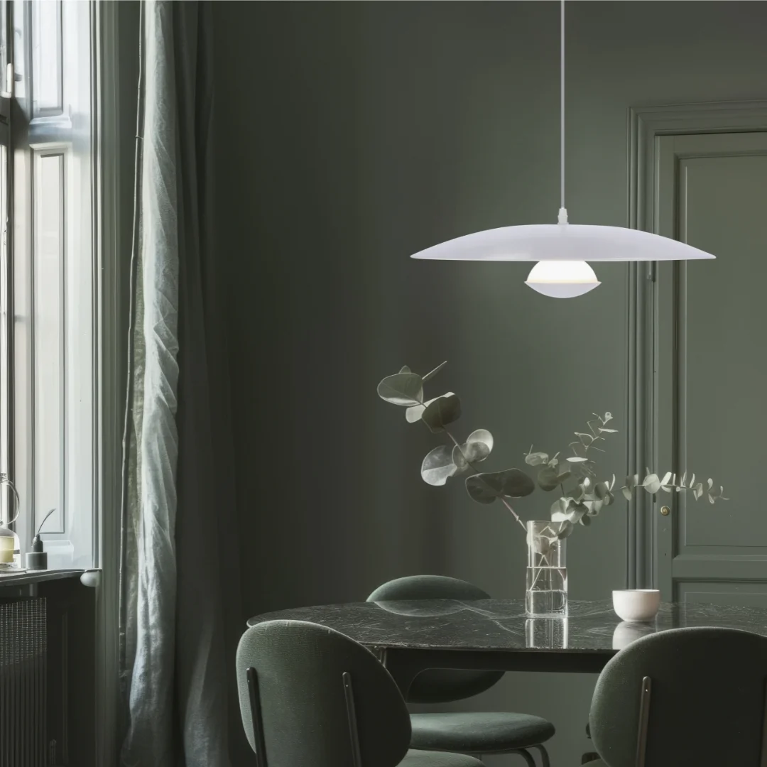 LAMPA WISZĄCA LUND 1 BIAŁY 115x48x48 — zdjęcie 3