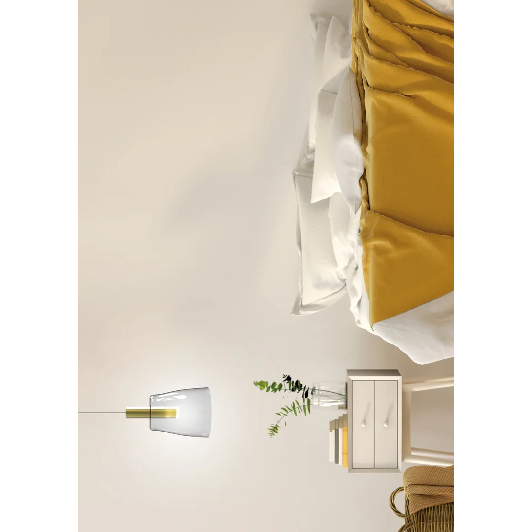LAMPA WISZĄCA MODENA 1 ZŁOTY 140x15x15 — zdjęcie 2