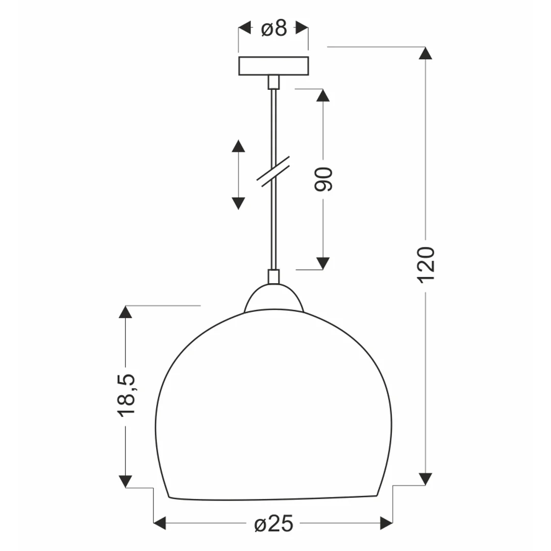 LAMPA WISZĄCA MONROE 1X60W E27 SZARY — zdjęcie 2