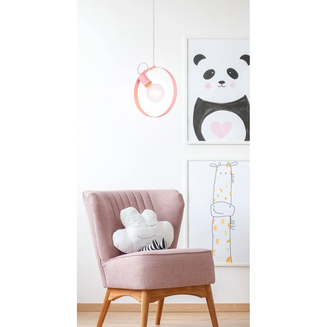 LAMPA WISZĄCA NEXO 1 RÓZÓWY — zdjęcie 2