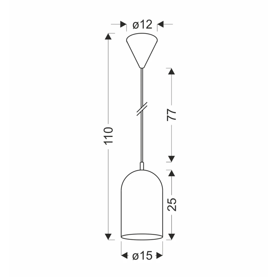 LAMPA WISZĄCA OSS 1 ŻÓŁTY — zdjęcie 5