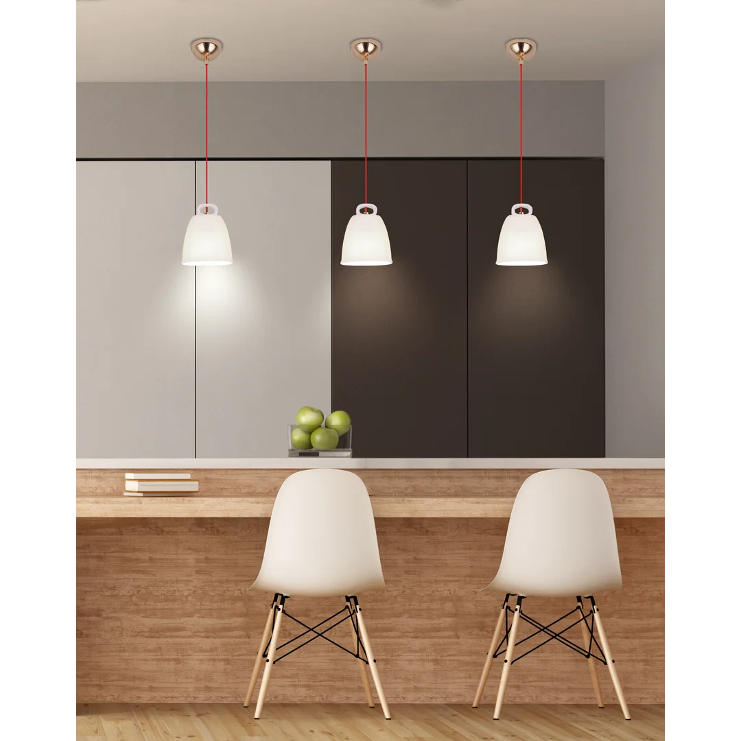 LAMPA WISZĄCA SEWILLA S 1 BIAŁY — zdjęcie 6