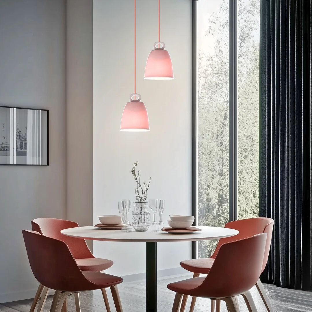 LAMPA WISZĄCA SEWILLA S 1 RÓŻOWY — zdjęcie 2