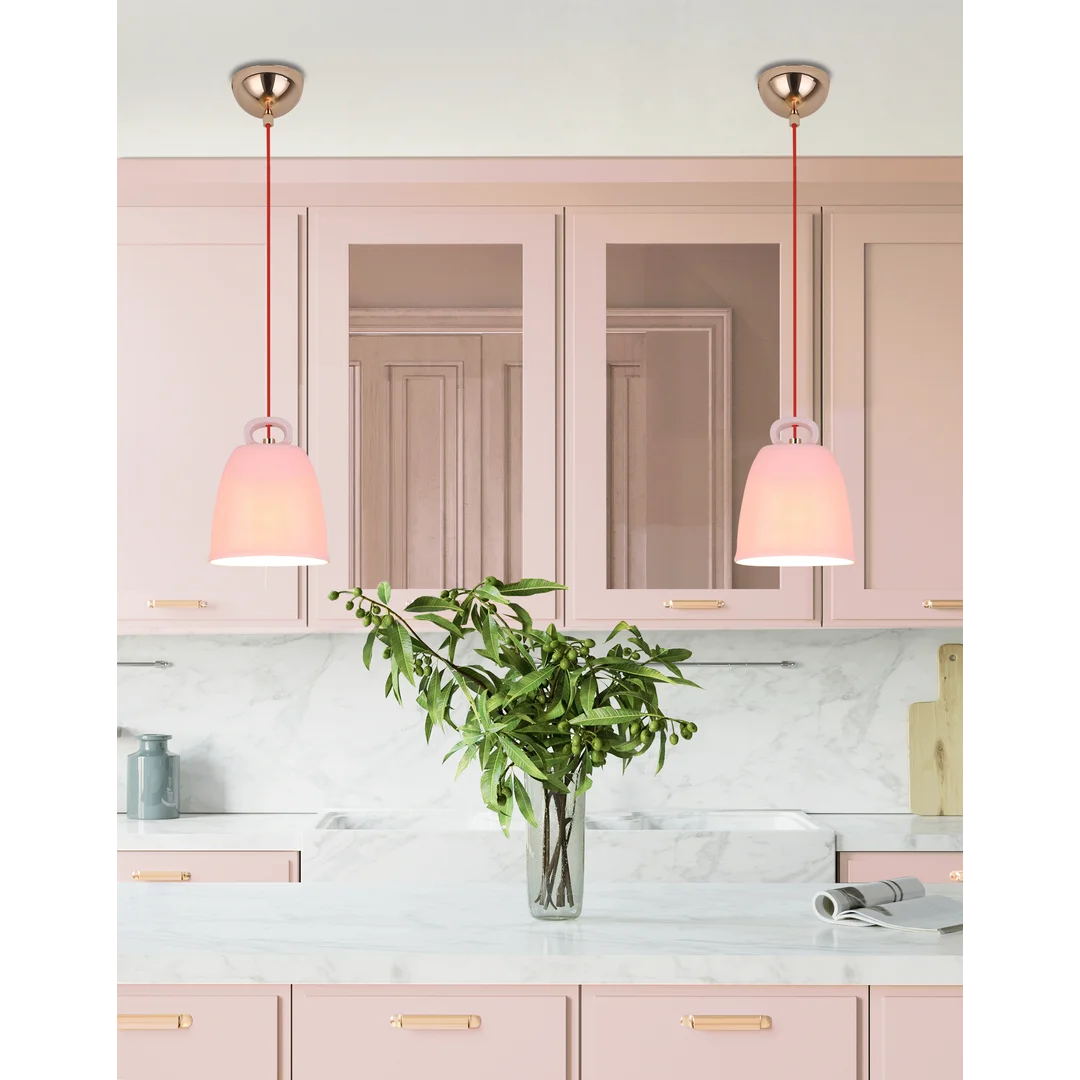 LAMPA WISZĄCA SEWILLA S 1 RÓŻOWY — zdjęcie 4