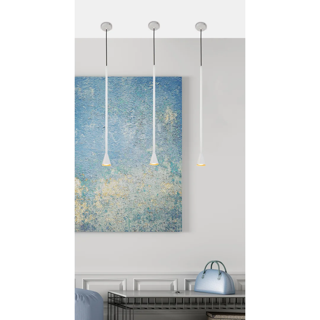 LAMPA WISZĄCA TUCSON 1 BIAŁY — zdjęcie 2