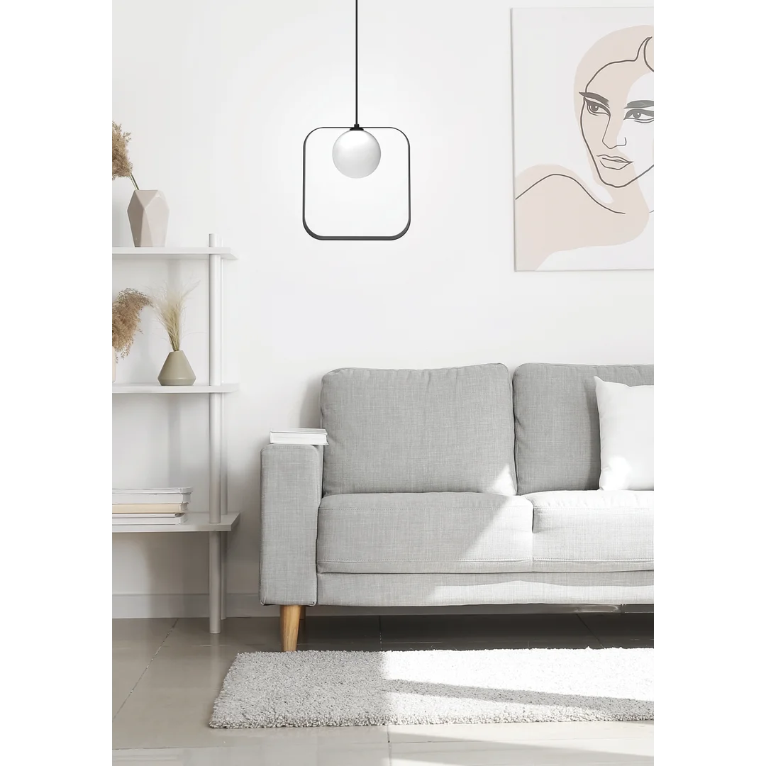 LAMPA WISZĄCA TULA 1 CZARNY 140x12x26 — zdjęcie 3