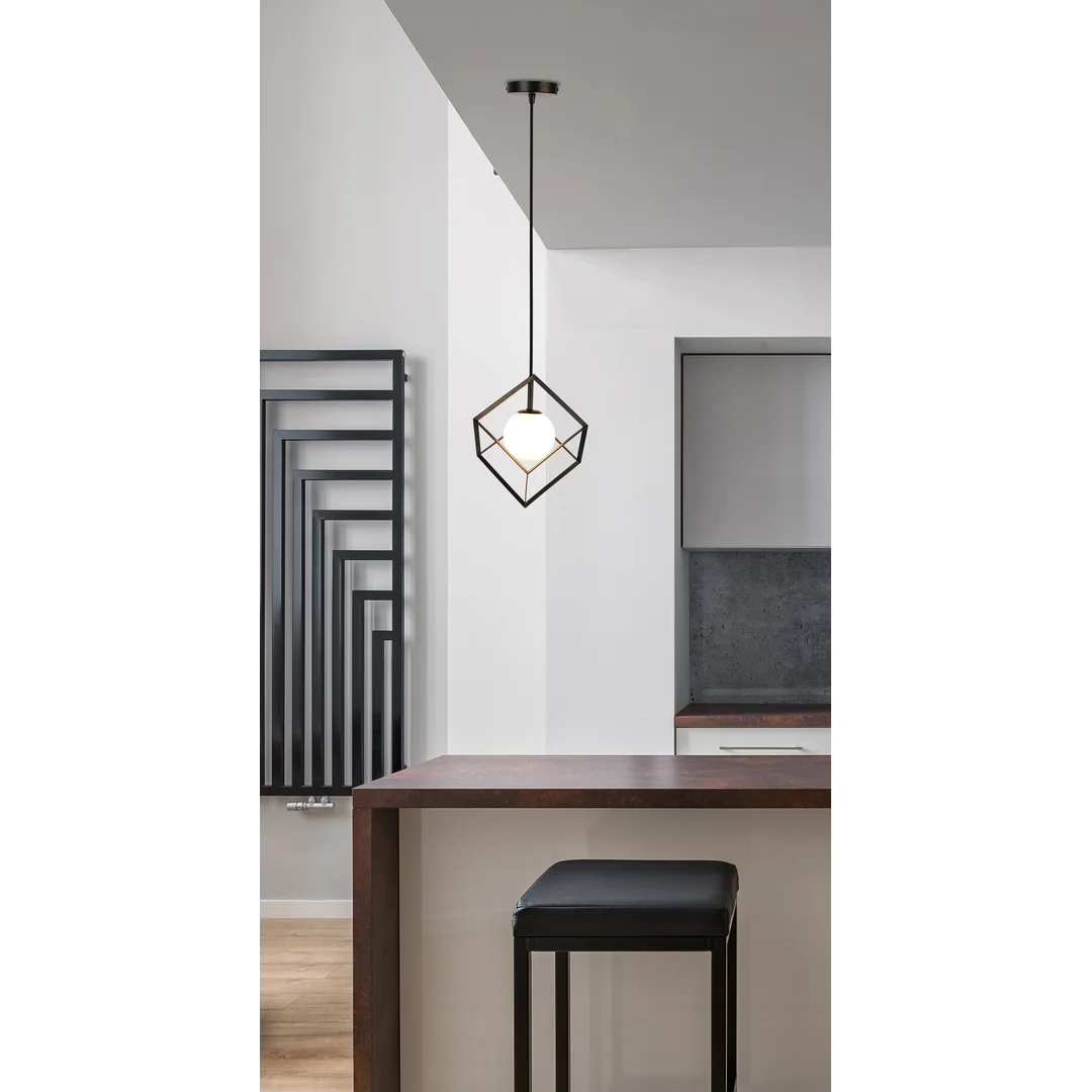 LAMPA WISZĄCA WEERT 1 CZARNY ZŁOTY 115x15x15 — zdjęcie 3