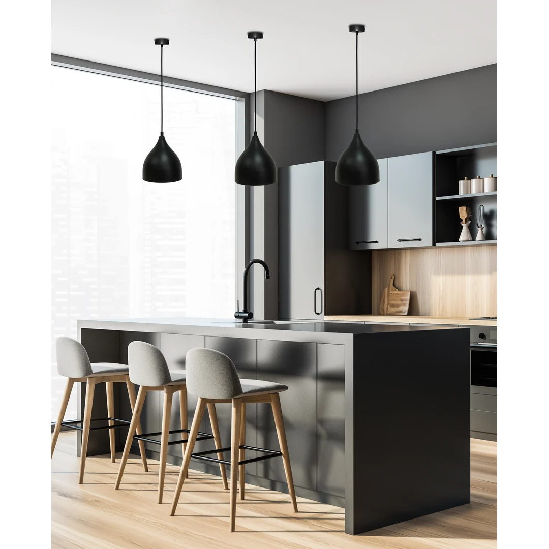 LAMPA WISZĄCA YSTAD 170mm 1 CZARNY — zdjęcie 2
