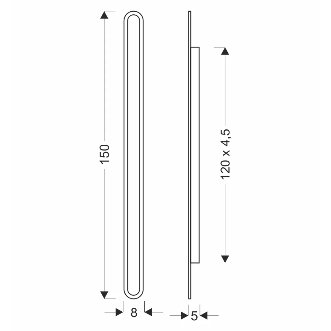 Lampa zewnętrzna elewacyjna STICK – minimalistyczny kinkiet LED 150 cm 45W - nowoczesne oświetlenie zewnętrzne IP65 — zdjęcie 2