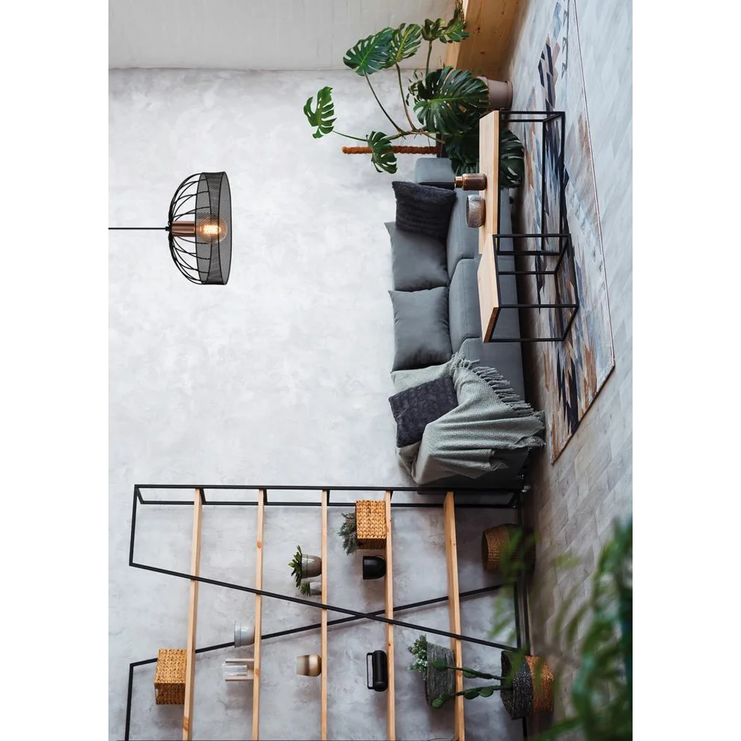 Levi lampa wisząca złoty 1x40w e27 klosz czarny — zdjęcie 5