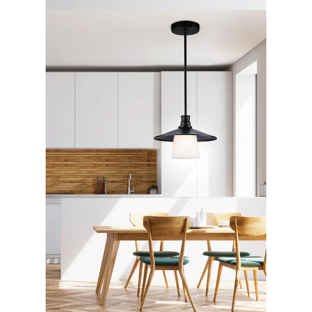 LOFT LAMPA WISZĄCA 1X60W E27 CZARNY — zdjęcie 3