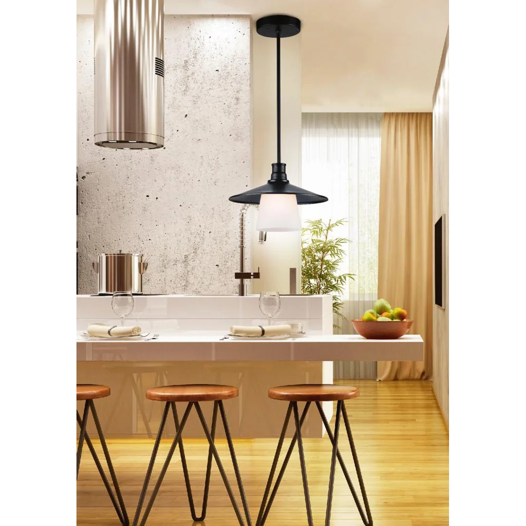 LOFT LAMPA WISZĄCA 1X60W E27 CZARNY — zdjęcie 4