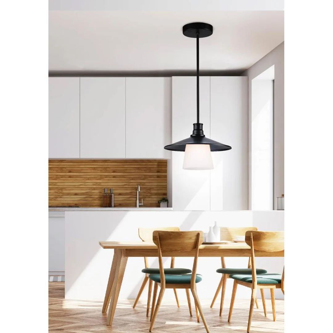 LOFT LAMPA WISZĄCA 1X60W E27 CZARNY — zdjęcie 5