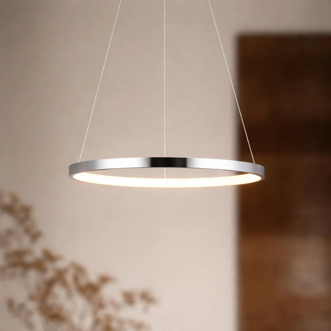 LUNE LAMPA WISZĄCA 30 OKRĄGŁY 18W LED 4000K CHROM — zdjęcie 2