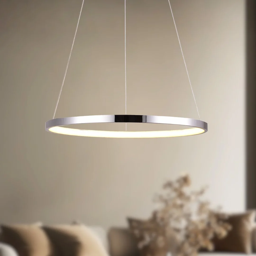 LUNE LAMPA WISZĄCA 40 OKRĄGŁY 25W LED 4000K CHROM — zdjęcie 2