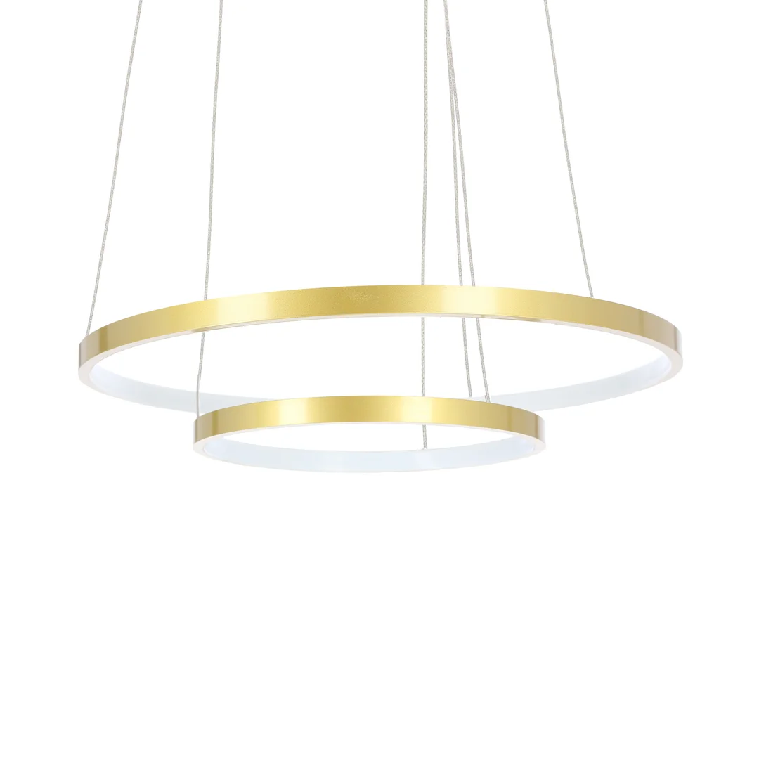 LUNE LAMPA WISZĄCA 50+30 ZŁOTY 40W LED 4000K — zdjęcie 6