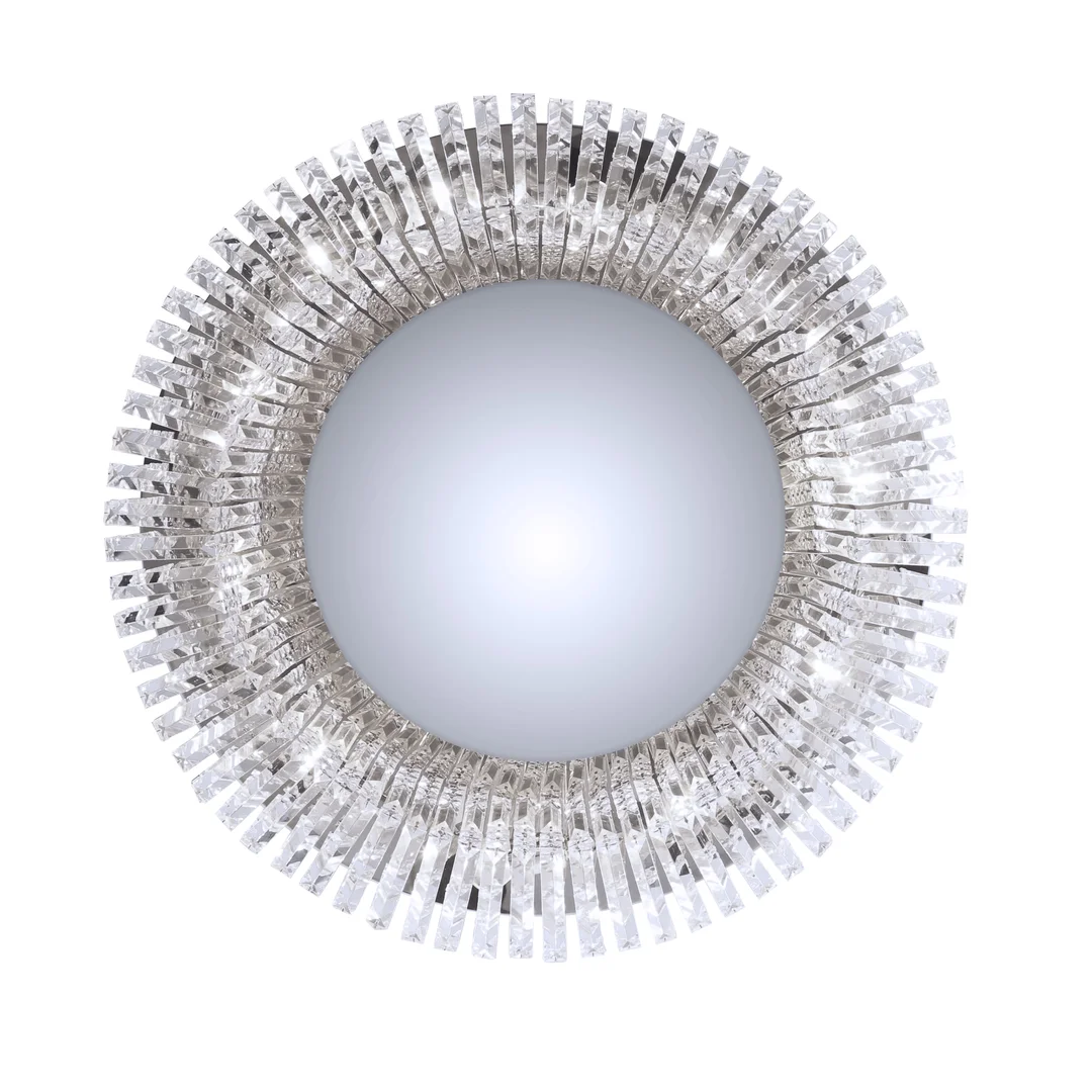 MARANGA lampa sufitowa plafon chromowy 10x10W E14 kryształy bezbarwne — zdjęcie 3