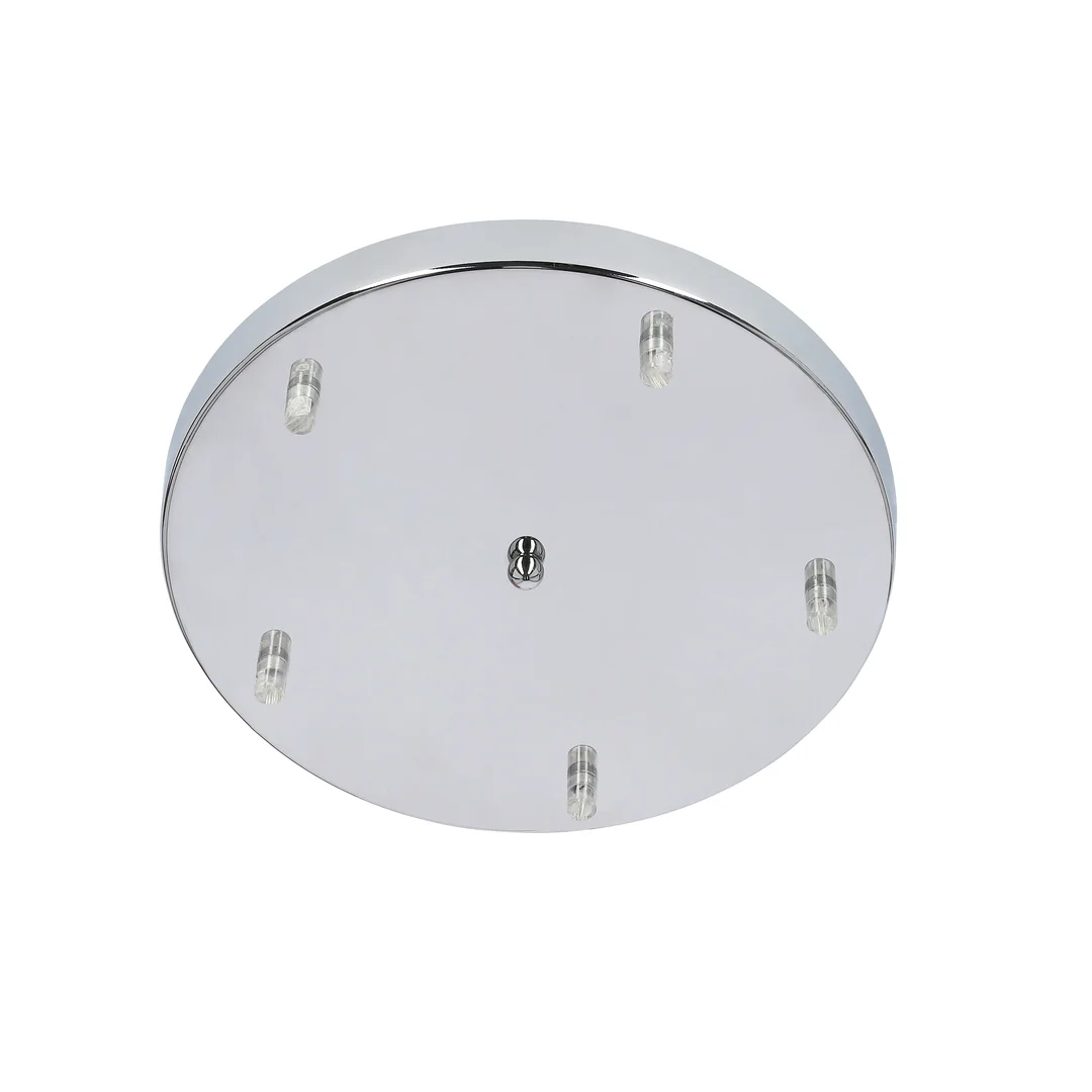 MARINA LAMPA WISZĄCA TALERZ 5X60W E27 CHROM — zdjęcie 12