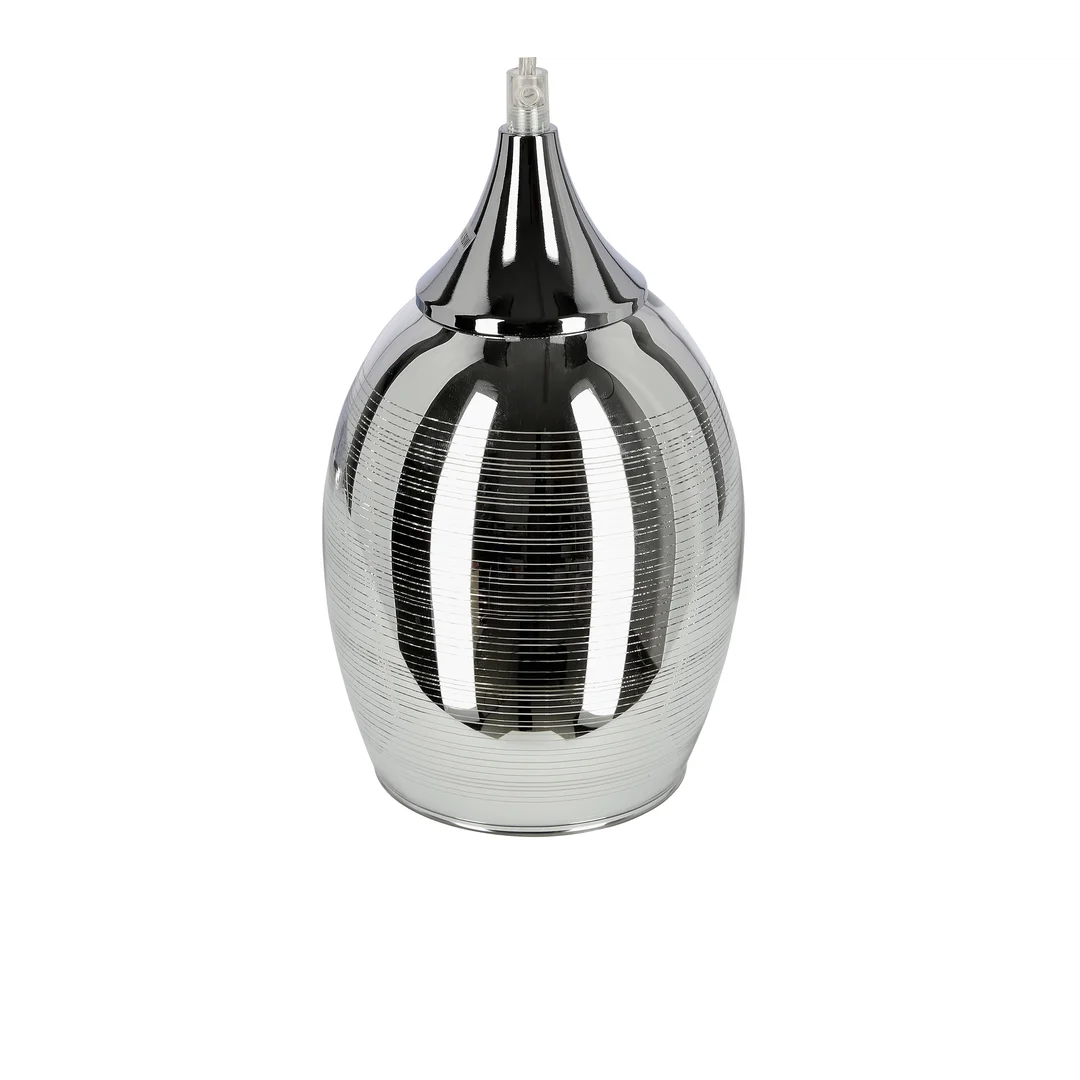 MARINA LAMPA WISZĄCA TALERZ 5X60W E27 CHROM — zdjęcie 7