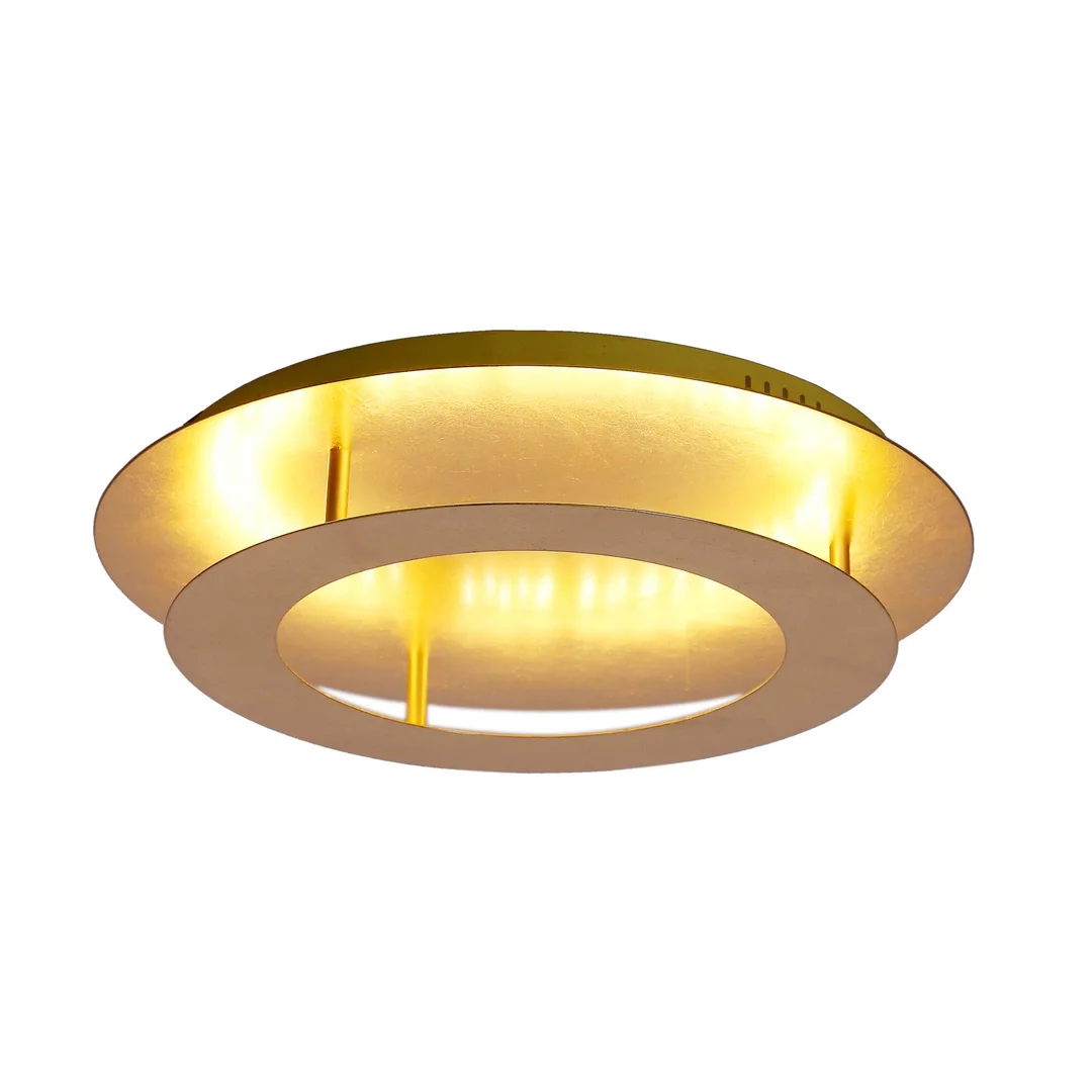 MERLE LAMPA SUFITOWA PLAFON 40 18W LED 3000K ZŁOTY — zdjęcie 7