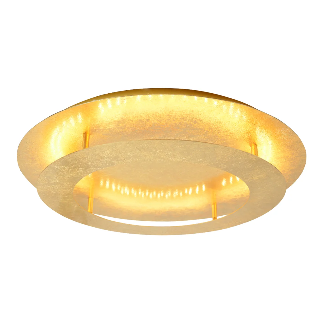 MERLE LAMPA SUFITOWA PLAFON 40 18W LED 3000K ZŁOTY — zdjęcie 9