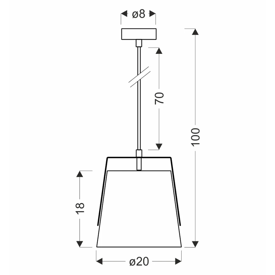 Milbury lampa sufitowa czarny 1x40W E27 abażur żółty — zdjęcie 5