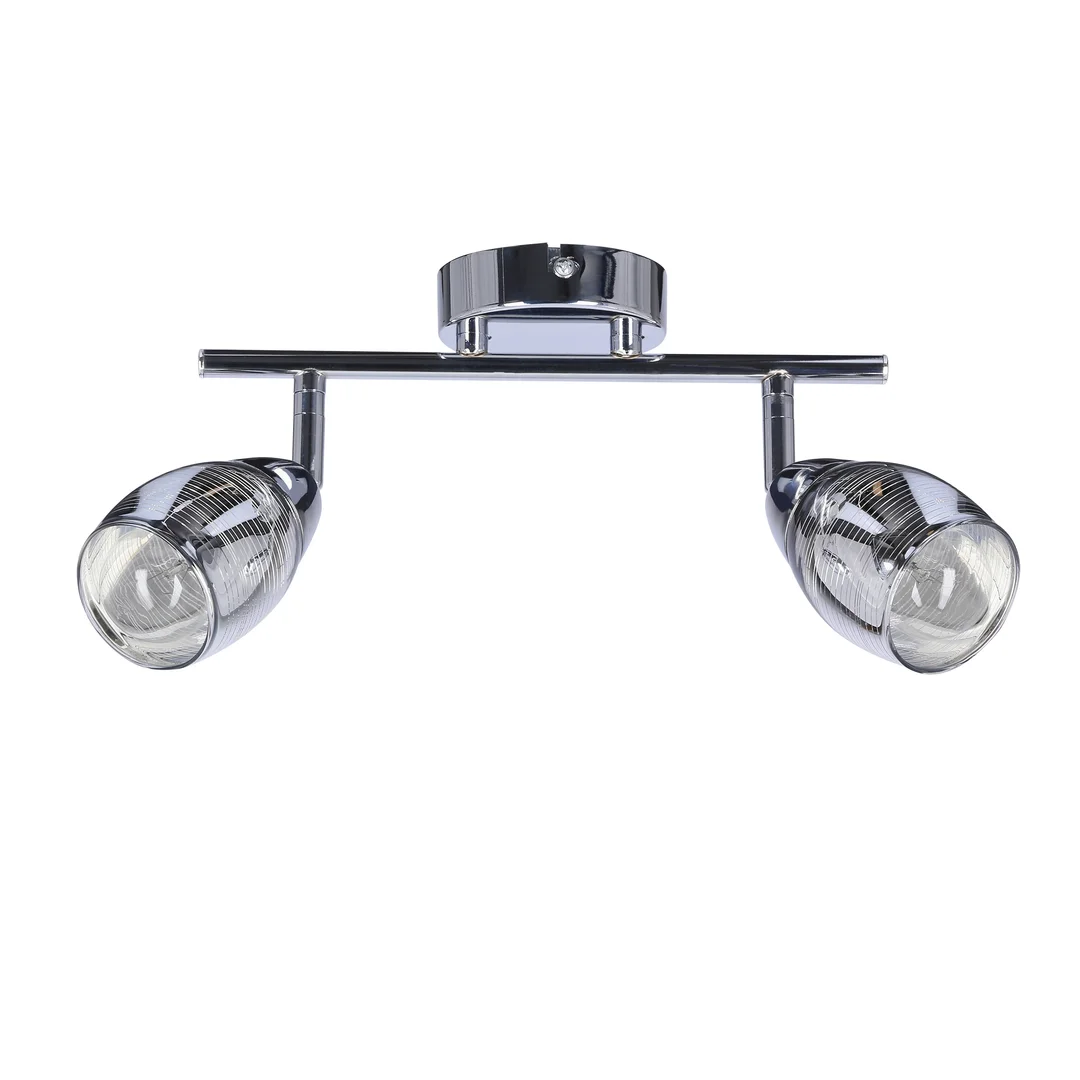 MILTON LAMPA SUFITOWA LISTWA 2X10W E14 LED CHROM — zdjęcie 12