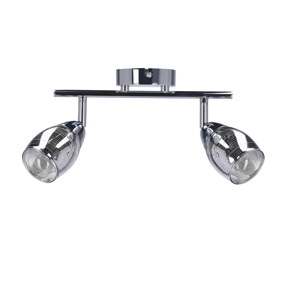 MILTON LAMPA SUFITOWA LISTWA 2X10W E14 LED CHROM — zdjęcie 13