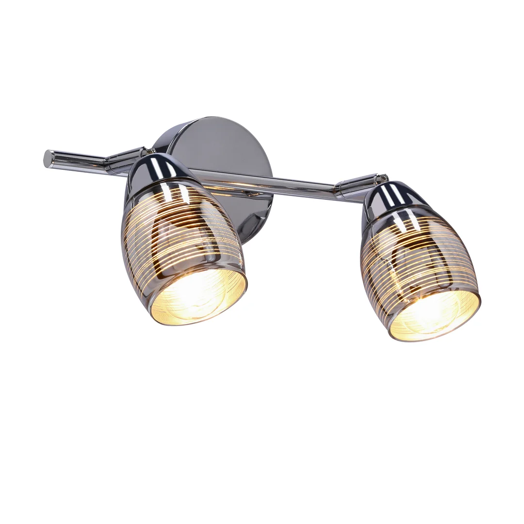 MILTON LAMPA SUFITOWA LISTWA 2X10W E14 LED CHROM — zdjęcie 14