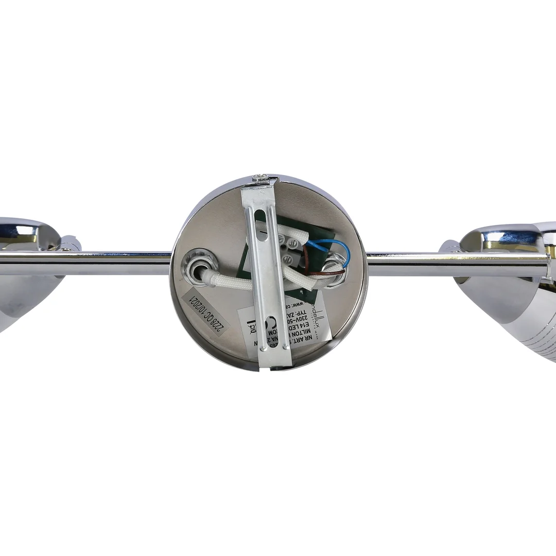 MILTON LAMPA SUFITOWA LISTWA 2X10W E14 LED CHROM — zdjęcie 4