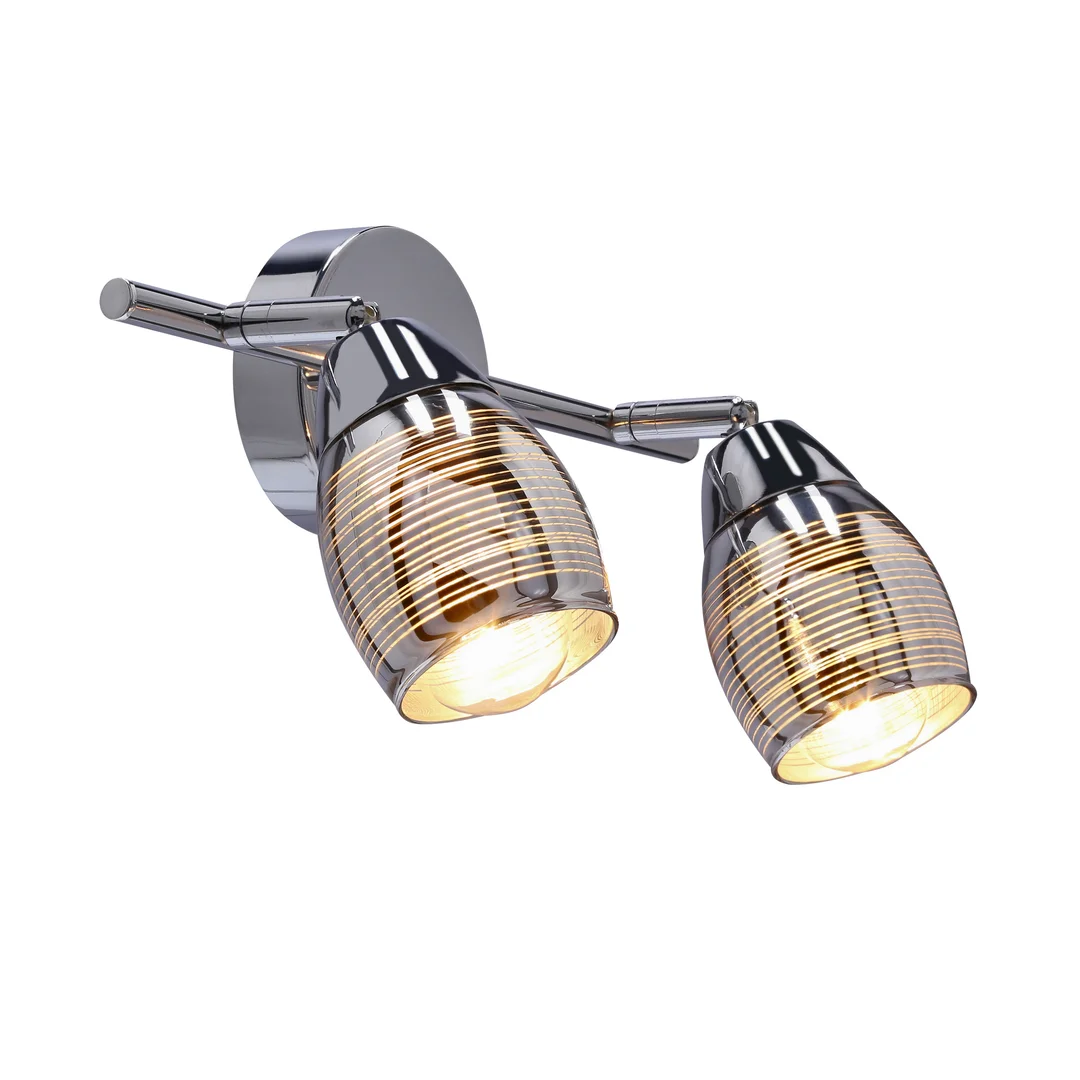 MILTON LAMPA SUFITOWA LISTWA 2X10W E14 LED CHROM — zdjęcie 6