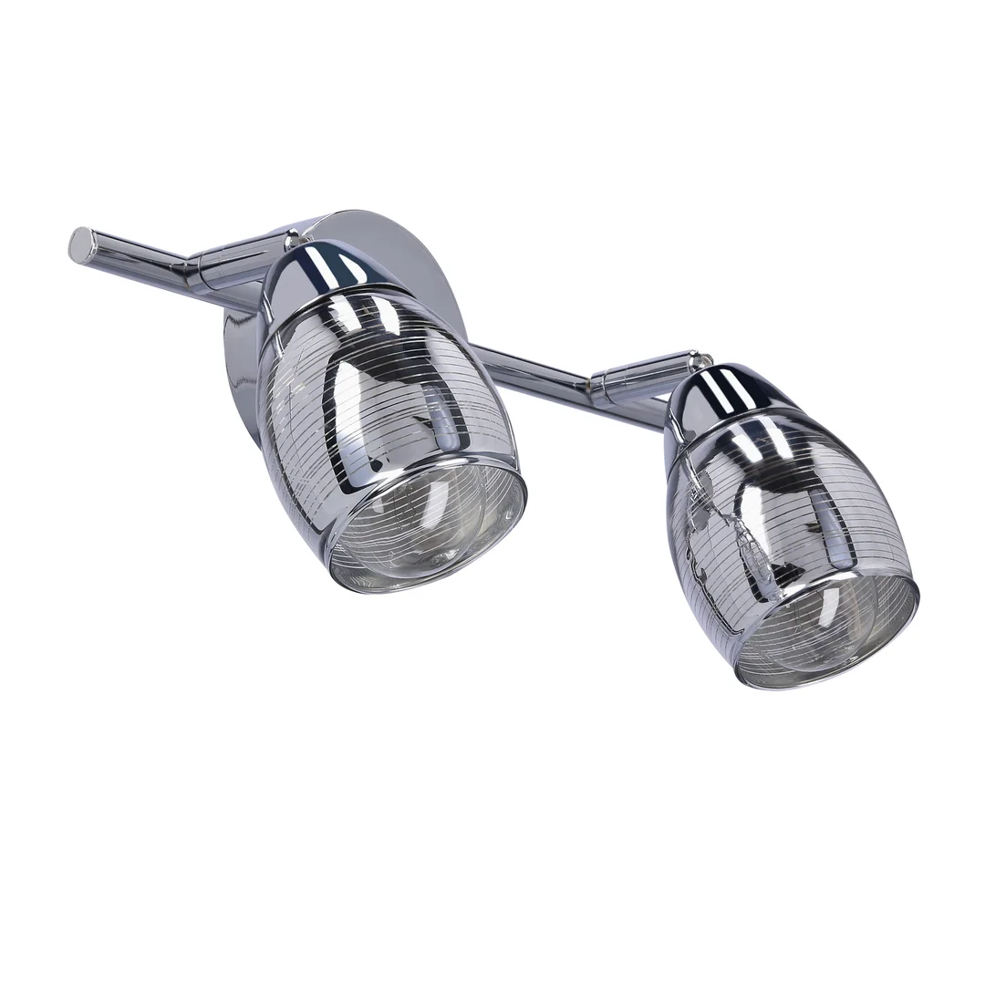 MILTON LAMPA SUFITOWA LISTWA 2X10W E14 LED CHROM — zdjęcie 8