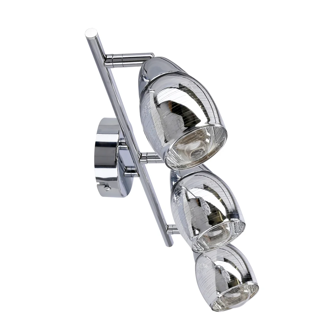 MILTON LAMPA SUFITOWA LISTWA 3X10W E14 LED CHROM — zdjęcie 11