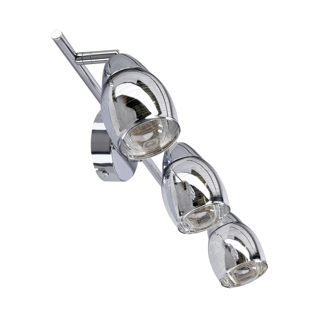 MILTON LAMPA SUFITOWA LISTWA 3X10W E14 LED CHROM — zdjęcie 12
