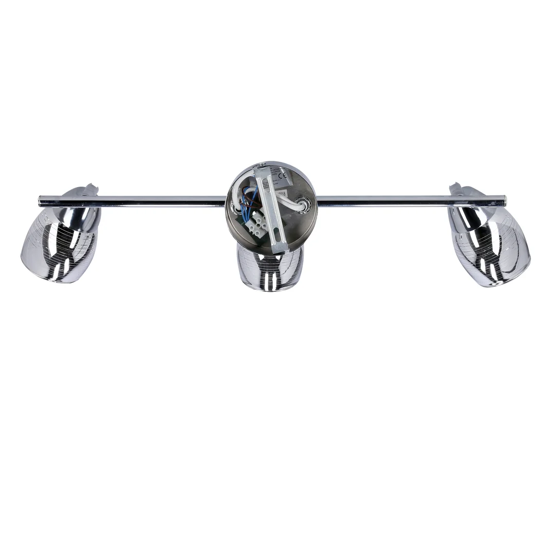 MILTON LAMPA SUFITOWA LISTWA 3X10W E14 LED CHROM — zdjęcie 3