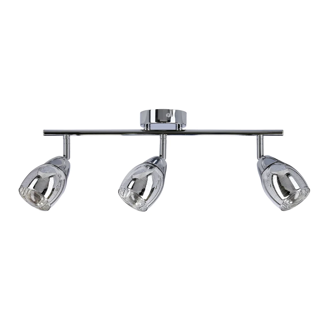 MILTON LAMPA SUFITOWA LISTWA 3X10W E14 LED CHROM — zdjęcie 4