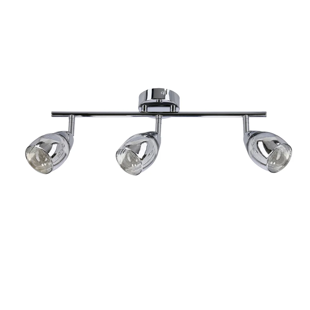 MILTON LAMPA SUFITOWA LISTWA 3X10W E14 LED CHROM — zdjęcie 5