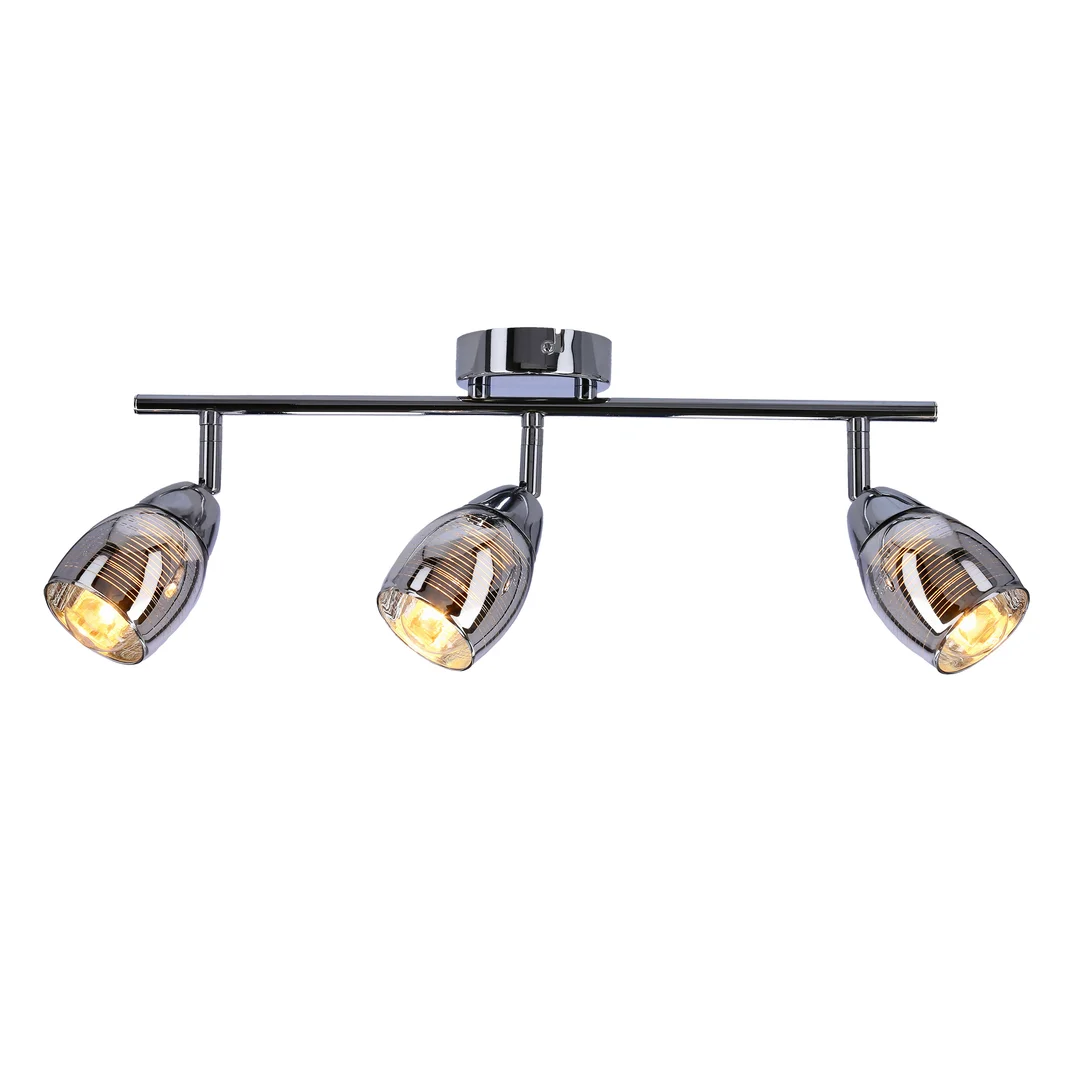 MILTON LAMPA SUFITOWA LISTWA 3X10W E14 LED CHROM — zdjęcie 6