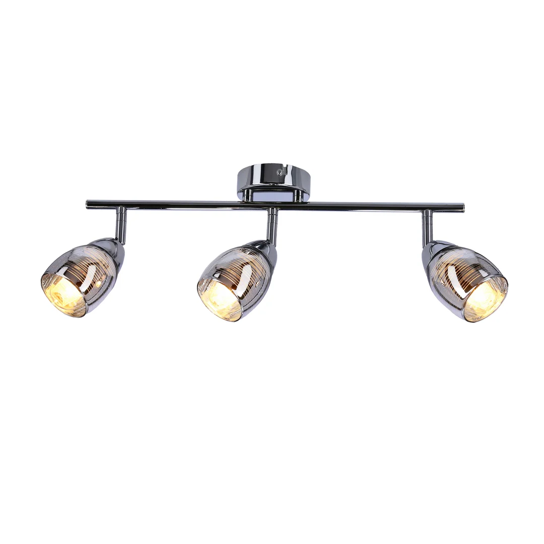 MILTON LAMPA SUFITOWA LISTWA 3X10W E14 LED CHROM — zdjęcie 7